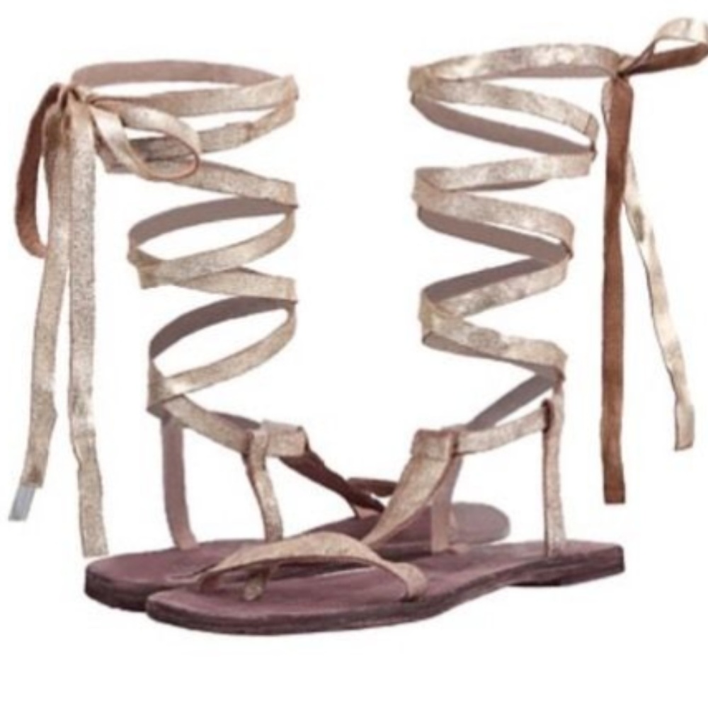 NEW Free People Dahlia Lace Up Gladiator Sandals